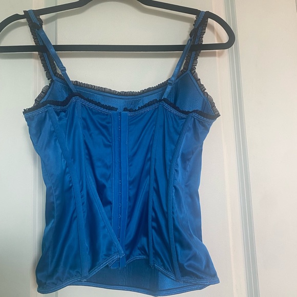 beautiful bustier blue and black lace - Picture 3 of 5